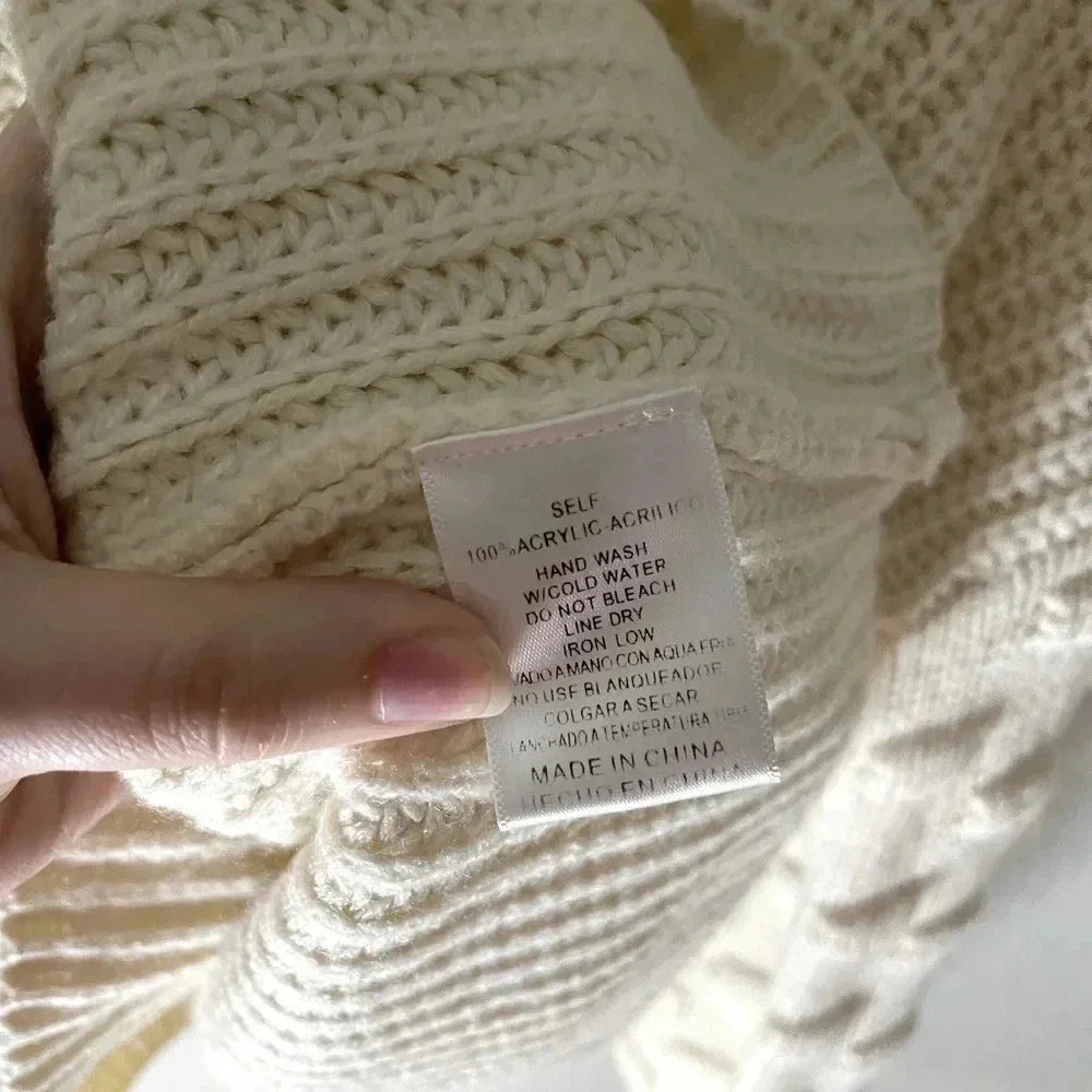 White Knit Sweater - Picture 4 of 9